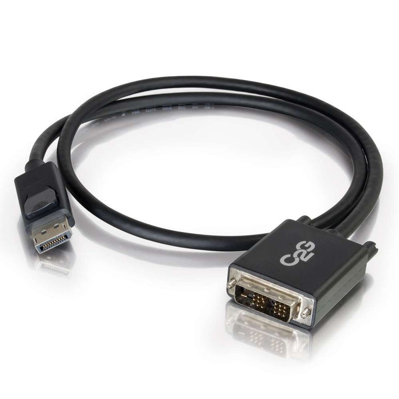 C2G Cables To Go 54328 C2G/Cables to Go 3ft DisplayPort to DVI Adapter Cable - DVI-D Single Link - Black - Image 2